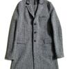 Harris Wharf Londonのチェスターコート「Donegal Herringbone」