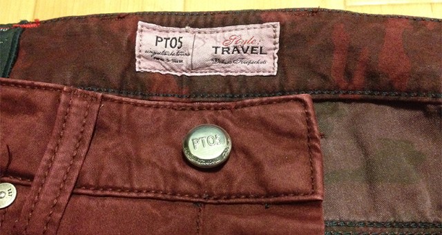 PT05の5ポケットパンツ「TRAVEL」