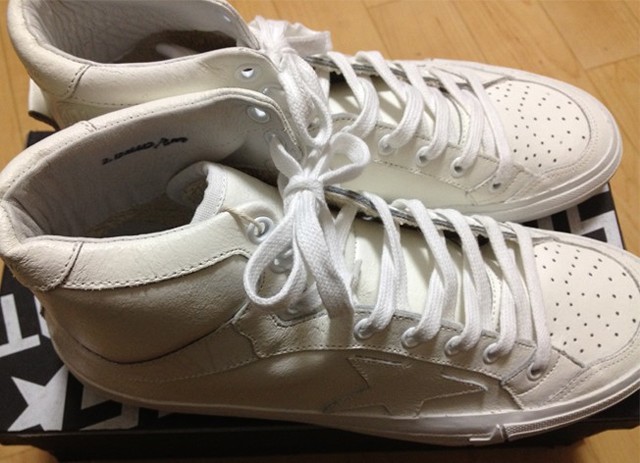 「Golden Goose Deluxe Brand」のレザーハイカットスニーカー「2.12」 : Re:BINO