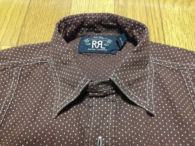 RRLの「プリンテッド リネンコットン ワークシャツ」