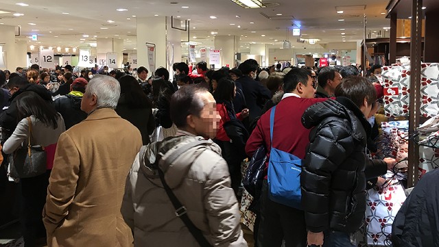 日本橋三越本店セール