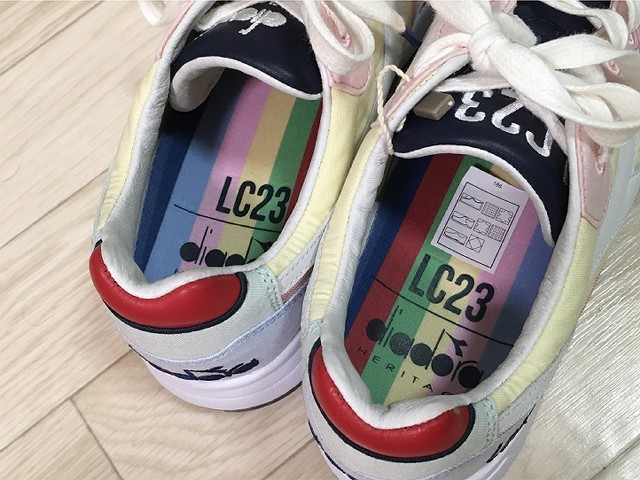 Diadora Helitage x LC23のコラボスニーカー