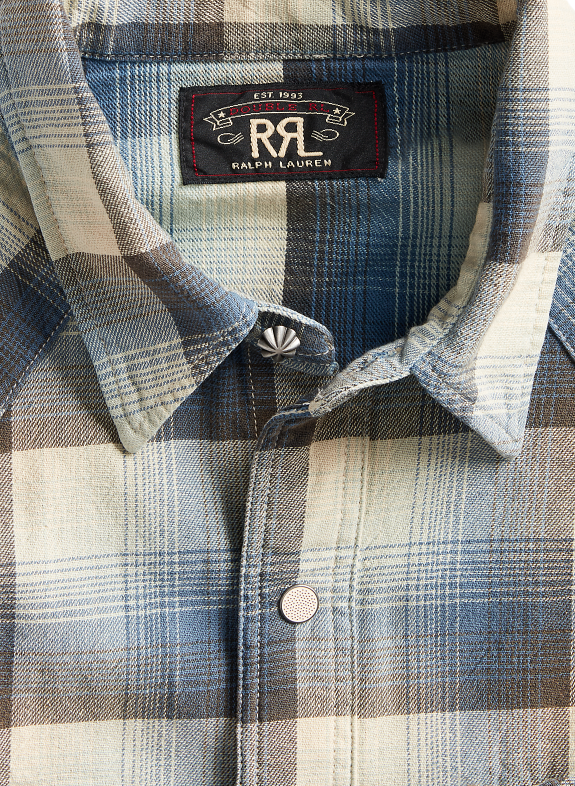 RRLの「プラッド ツイル ウエスタン シャツ」